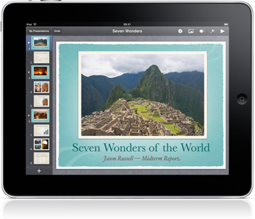 Keynote в ipad