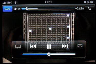 Скриншот меню YouTube телефона Apple iPhone