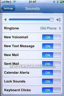 Скриншот меню Wi-Fi телефона Apple iPhone